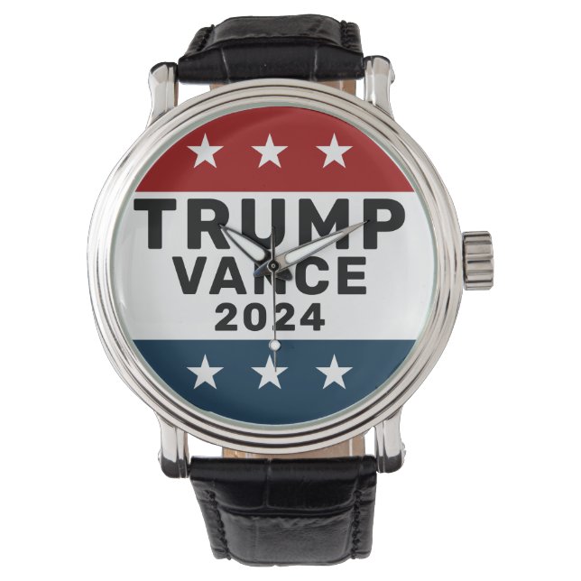 Montre Trump Vance 2024 Classic Star Pinback (devant)