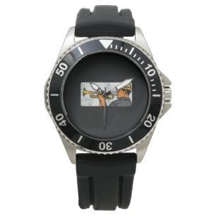 Montre Trumpet Player Retro Trumpet Jazz Music