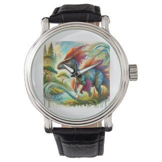 Montre Tsintaosaurus in Harmony 290824AREF144 - Watercolo