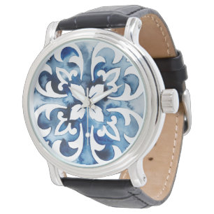 Montre Tuile II de cobalt