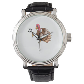 Montre Turquie Football Thanksgiving Turquie Jouer Au Foo