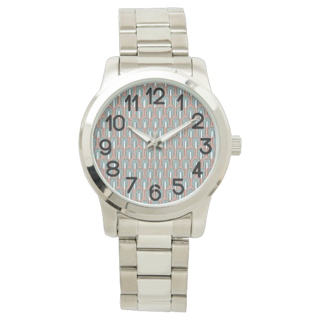 Montre Turquoise et cuivre (devant)