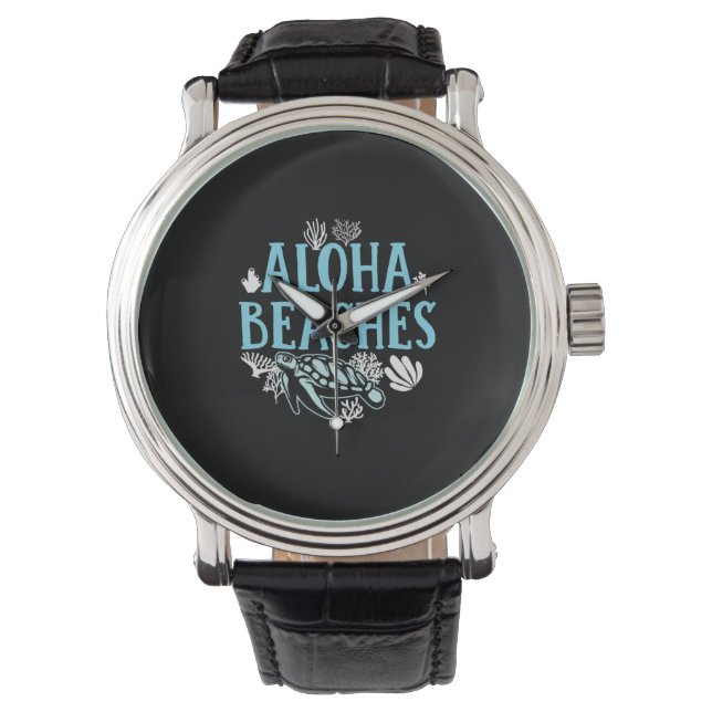 Montre Turtle Lover | Plages Aloha (devant)