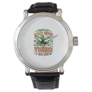 Montre Turtley Fait Avec T-Shirt École De Tortue De Trois
