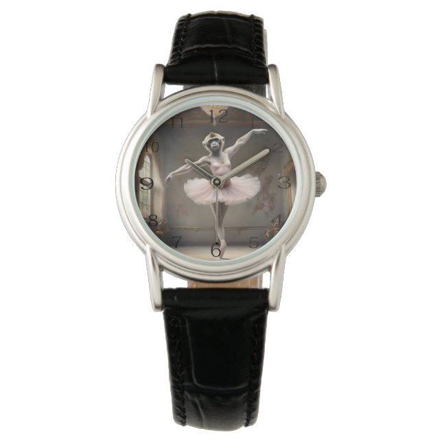 Montre "Tutu-rific ! La Pirouette gracieuse de Gibbon" (devant)