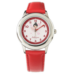 Montre Tutu rouge personnalisé Ballerina   Dancer Cadeau