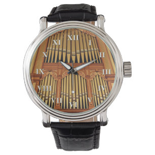 Montre Tuyaux d'or avec les chiffres romains
