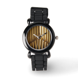 Montre Tuyaux d'organe d'or
