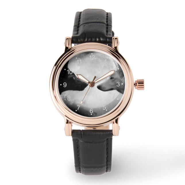 Montre Two wolves facing each other (Recto)
