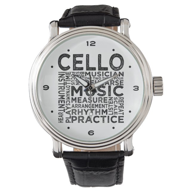 Montre Typographie du Cello (devant)