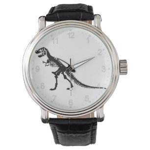 Montre Tyrannosaure Skeleton - choose background color