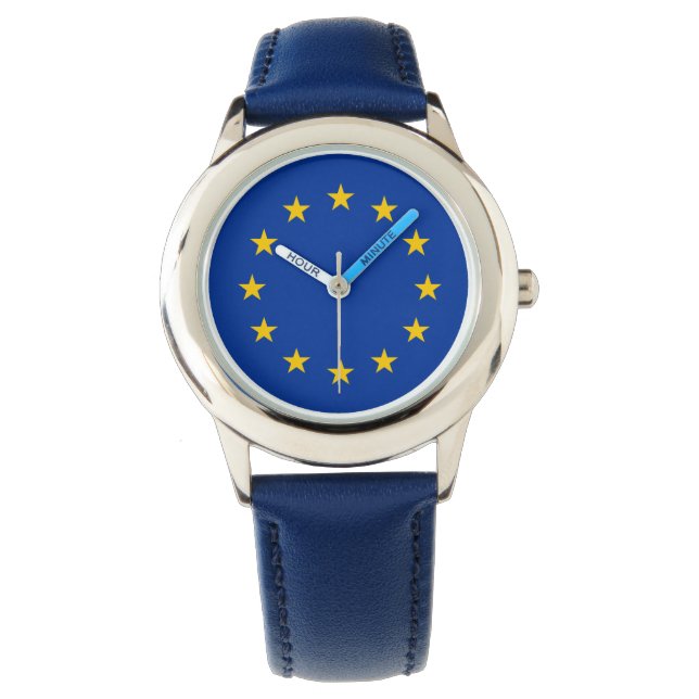 Montre UE - Reste - Drapeau de l'Union européenne (devant)