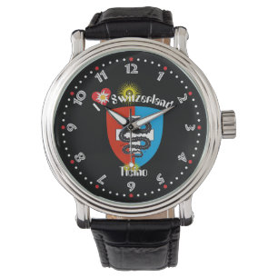 Montre Uhr mit Schweizer-Entwurf Tessin