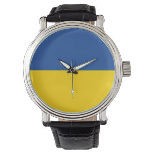 Montre Ukraine Drapeau, Pays Ukrainien Cadeau Patriotique