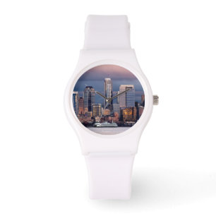 Montre Un beau et dramatique coucher du soleil vu de