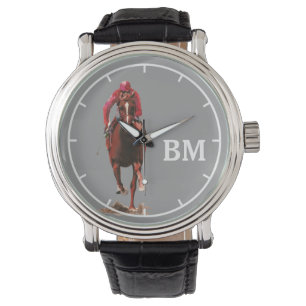 Montre un cheval et des initiales personnalisées