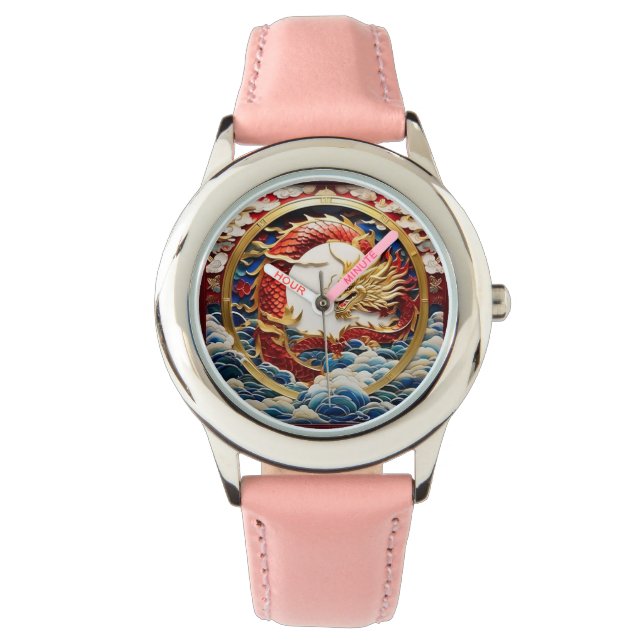 Montre Un dragon à souffle de feu intelligence artificiel (devant)