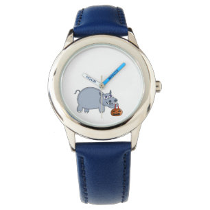 Montre Un hippo avec un sac Citrouille