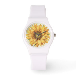 Montre Un tournesol jaune