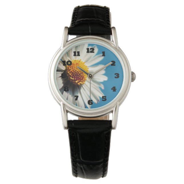 Montre Une pâtisserie blanche sous un ciel bleu (devant)