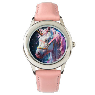 Montre Unicorne arc-en-ciel
