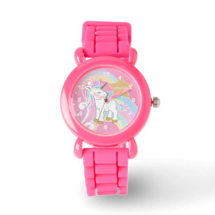 Montre Unicorne arc-en-ciel