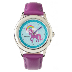 Montre Unicorne * Choisissez votre couleur arrière - plan