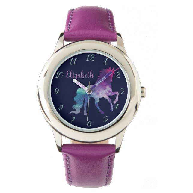 Montre Unicorne personnalisée (devant)