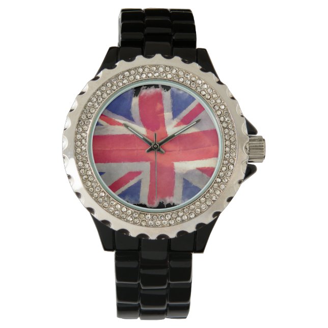 Montre Union Jack patriotique, drapeau de l'Union britann (devant)