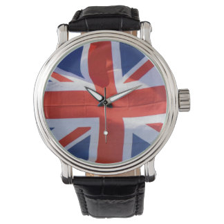 Montre Union Jack patriotique, drapeau de l'Union britann