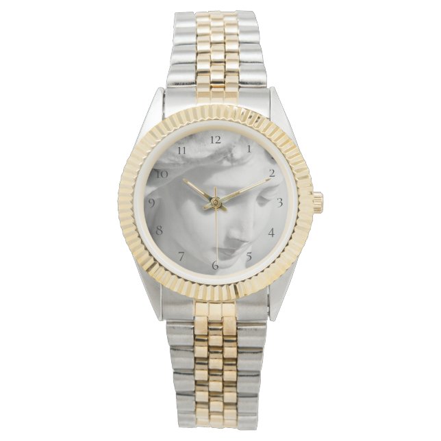 Montre *~* Unisex Marbre Deux Tons Beau Angel (devant)