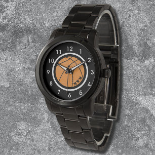 Montre Unisex Monogram Basketball Watch Bracelet noir