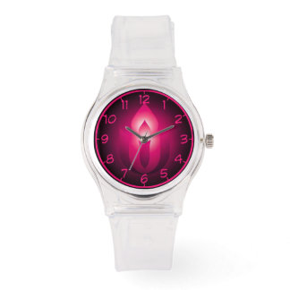 Montre Universalisme Unitaire Rose flambant calice