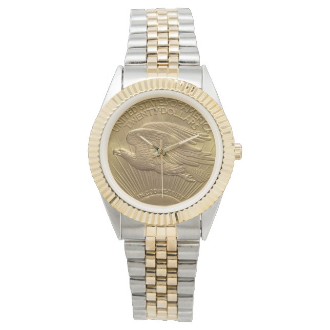 Montre USA Double Eagle St Gaudens Gold Coin 20$ (devant)