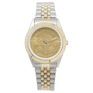 Montre USA Liberty Gold Coin $20 en Dieu nous faisons con