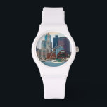 Montre USA, Massachusetts. Skyline Waterfront de Boston<br><div class="desc">Anna Miller / DanitaDelimont.com États-Unis,  North America,  Massachusetts</div>