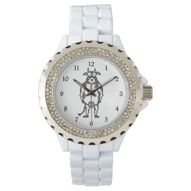 Montre Vache à bande dessinée (devant)
