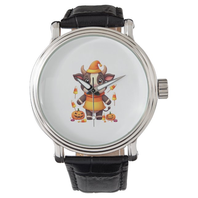 Montre Vache en bonbons de maïs (devant)