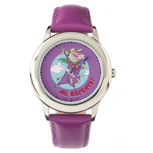 Montre Vache et poulet Super Vache Al Rescate! (devant)