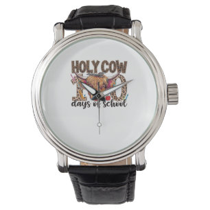 Montre Vache Sainte 100 Jours D'École 100E Jour Enseigner
