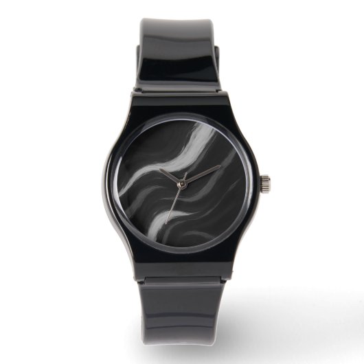 Montre Vague de Marbre Sombre (Recto)