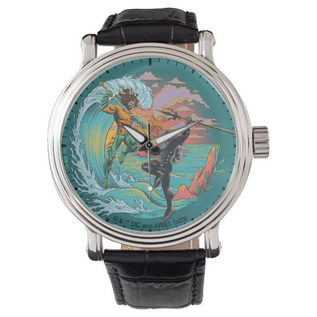 Montre Vague marémotrice Aquaman & Black Manta (devant)