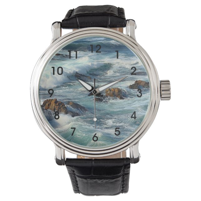 Montre Vagues de l'océan Pacifique (devant)