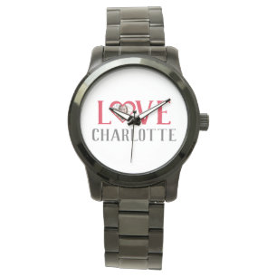 Montre Valentines Couple Heart Photo personnalisée person