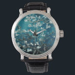 Montre Van Gogh Almond Blossoms : Turquoise foncé<br><div class="desc">Artiste : Vincent Van Gogh Titre : Fleurs d'amandes modifiées par 2sweet4wordsDesigns/ Pure Vintage Love</div>