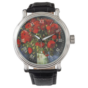 Montre Vase aux coquelicots rouges de Vincent van Gogh