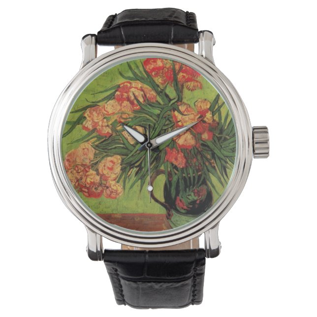 Montre Vase avec Oleanders et livres par Vincent van Gogh (devant)