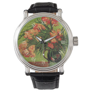 Montre Vase avec Oleanders et livres par Vincent van Gogh