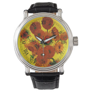 Montre Vase de fleurs avec 15 tournesols Vincent van Gogh