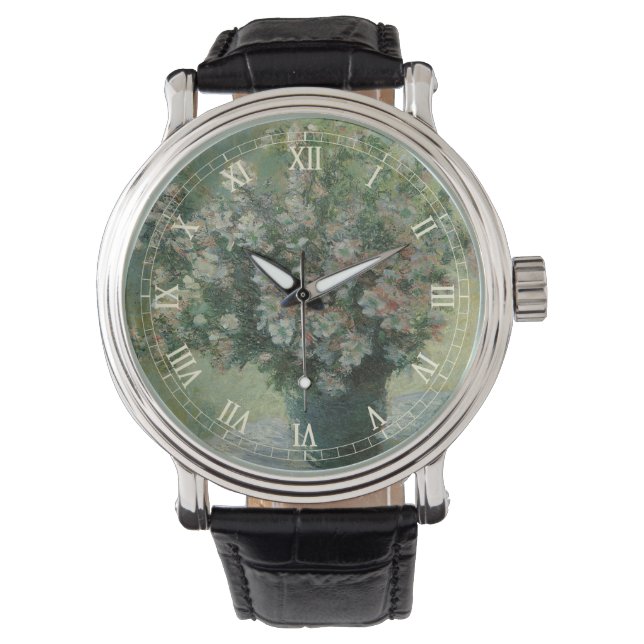 Montre Vase de fleurs par Claude Monet (devant)